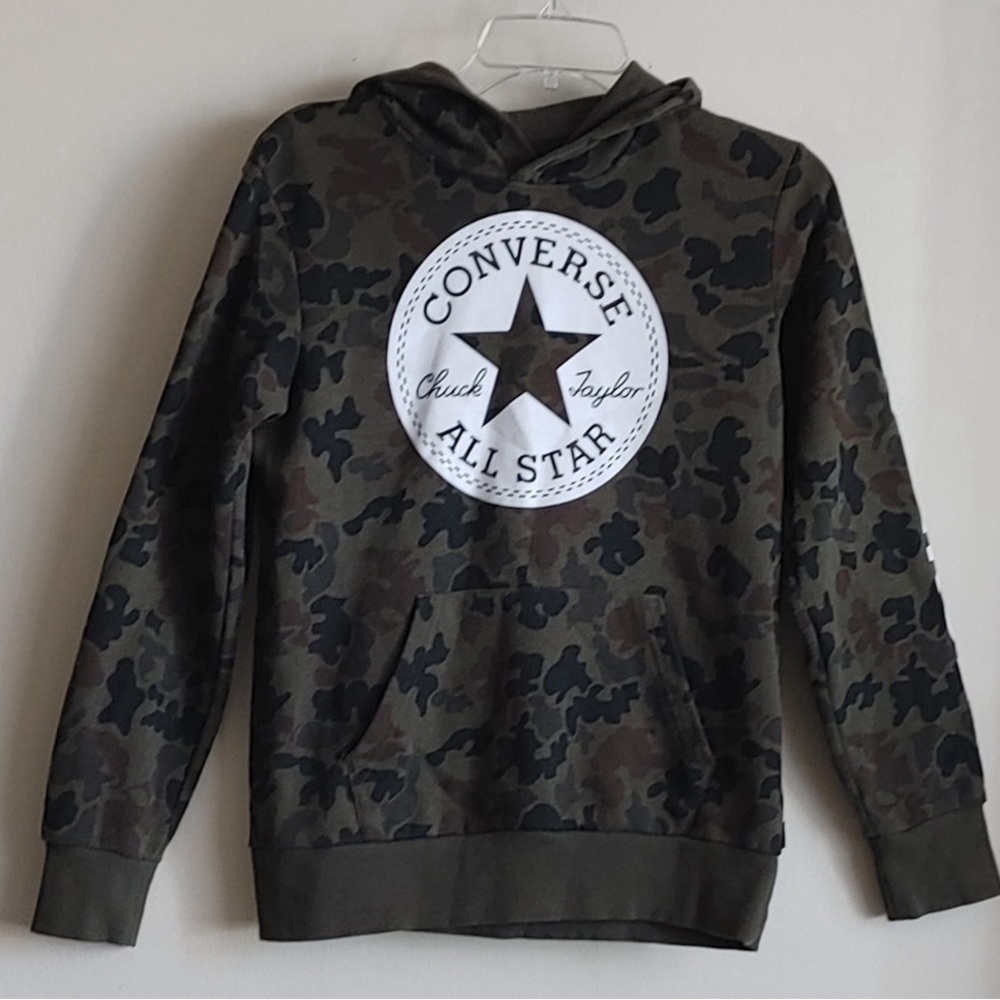 ⏳VGUC- Converse ‘All Star’ Unisex Camo Pullover Hoodie